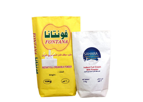 20kg 25kg Bao giấy nhiều lớp 3 lớp Pe lót cho bao bì sữa bột