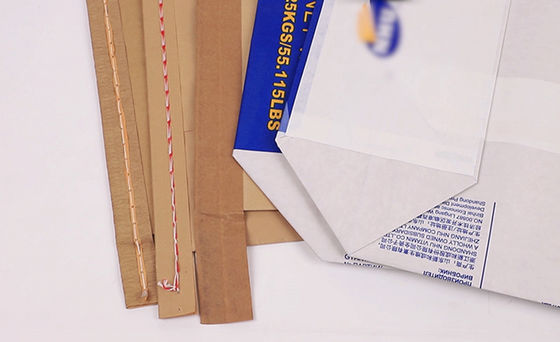 Kraft chống ẩm khâu mở miệng túi giấy đa tường cho thực phẩm