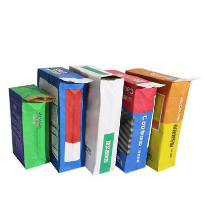 2 Lớp 3 Lớp Kraft giấy túi van với nhựa bên trong Để đóng gói xi măng Putty bột hóa học giữ 20kg 25kg 50kg