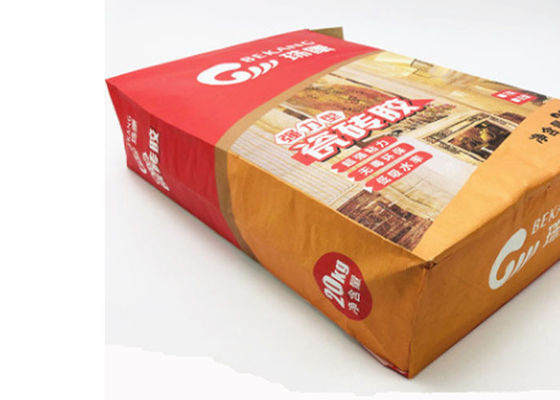 Xi măng bền công nghiệp Bao bì giấy 2 lớp cường độ cao với van bên ngoài