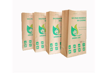 Túi giấy hình vuông Multiwall 2 lớp / 3 lớp có thể tái chế