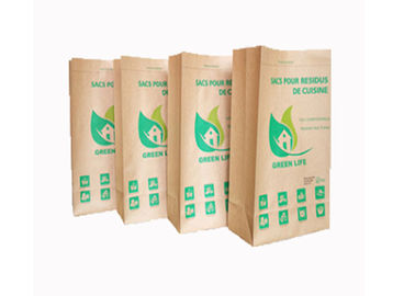 Mở miệng Bao giấy kraft 2 lớp / 3 lớp thoáng khí theo tiêu chuẩn đáy vuông