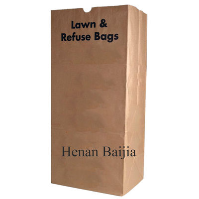 Bãi cỏ hạng nặng và lá Túi giấy cắt cỏ sân vườn 25kg lớn