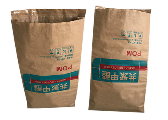 Bao bì cấp thực phẩm Túi giấy 10kg 15kg 20kg Pinch Đáy màu trắng hoặc nâu