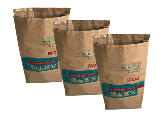 2 lớp PE Màng kẹp giấy Kraft dưới cùng cho vật liệu bột