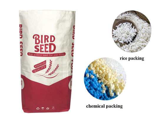 Túi giấy Kraft nhiều lớp 25kg hai lớp cho bao bì thức ăn gia súc cho mèo