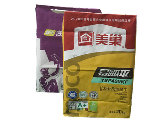 Túi van giấy Kraft đa vách 25kg tùy chỉnh cho tinh bột ngô