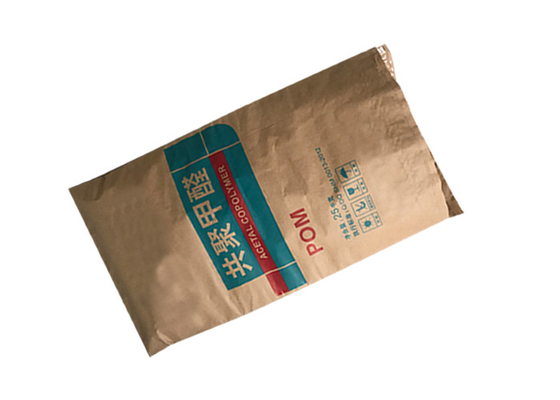 25kg 20kg Túi giấy đa năng 2 lớp hoặc 3 lớp + PE Liner Bao giấy Kraft nâu