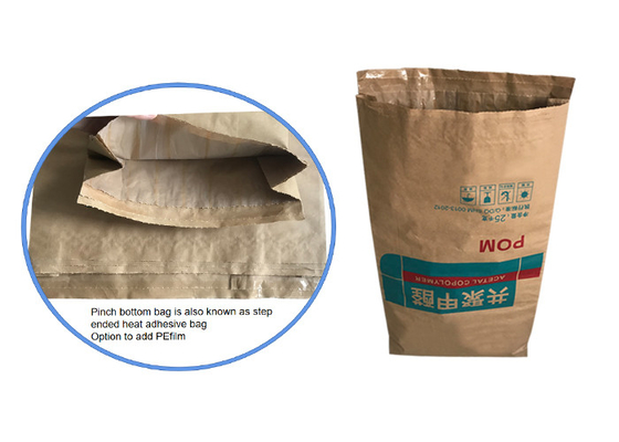 20kg 25kg Van dán Túi giấy đa tường Bột sữa bột tinh bột