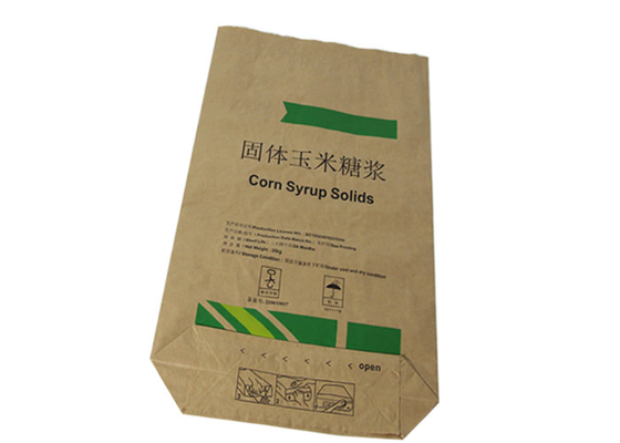 Túi giấy Kraft đa vách hấp thụ cho đất sét đất diatomaceous