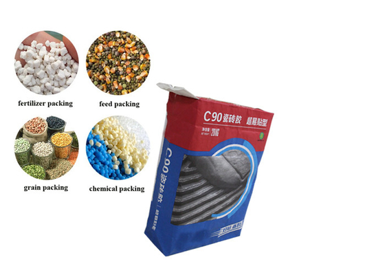Túi giấy Kraft 20kg 15KG Bao bì Ngói kết dính với logo của riêng bạn