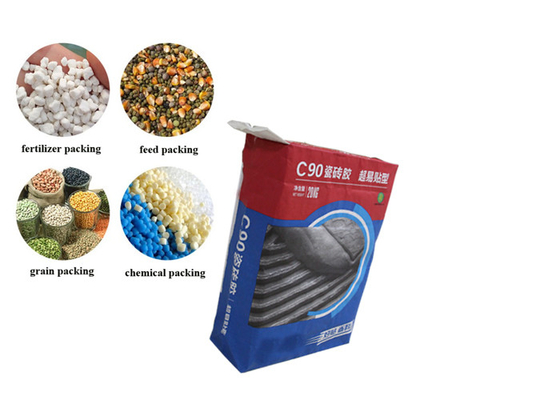 Van dán hóa chất Túi giấy đa tường In tùy chỉnh 15kg cho xi măng