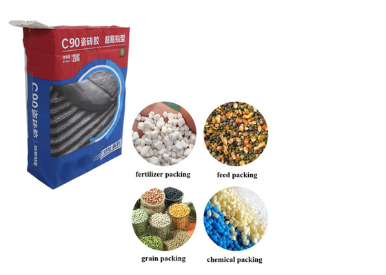 Túi giấy đa tường có van dán 20kg để dán ngói với logo của riêng bạn