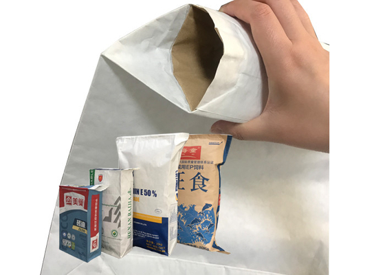 Túi giấy đa tường có van dán 20kg để dán ngói với logo của riêng bạn
