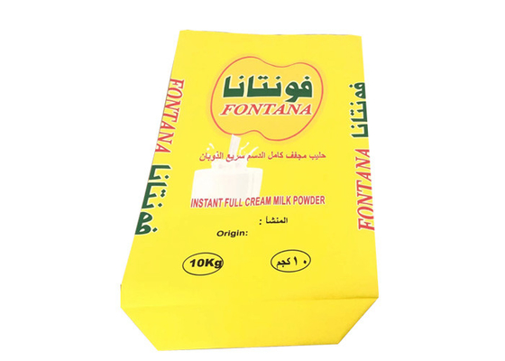Chấp nhận Túi giấy công nghiệp tùy chỉnh 25kg 3 lớp Pe lót giấy nhiều lớp