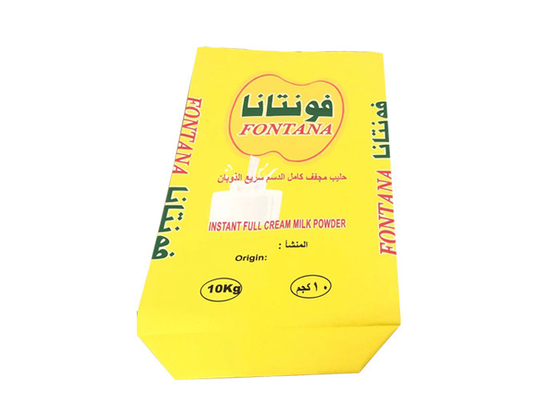 20kg 25kg 3 lớp Bao giấy dán tường nhiều lớp Pe để đóng gói sữa bột
