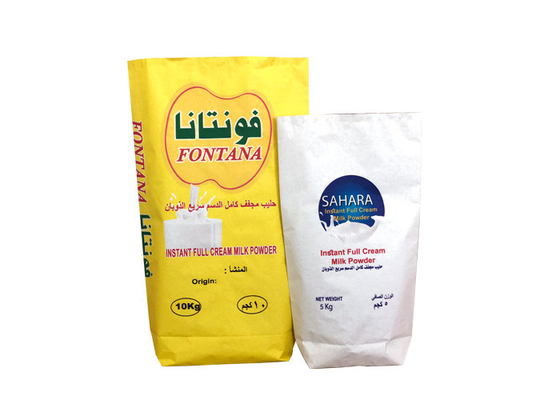 Bao bì sữa bột 20kg Bao giấy nhiều lớp 25kg 3 lớp lót Pe