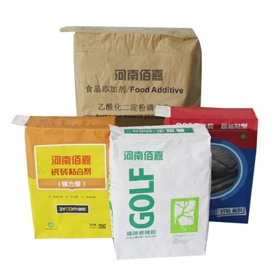 Túi giấy van dán gạch 20kg tùy chỉnh 3 lớp nhiều lớp