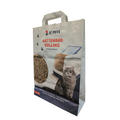 Túi giấy kraft có thể phân hủy sinh học cho bao bì Cat Litter In tùy chỉnh