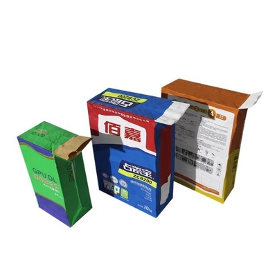 20kg 25kg Túi giấy nhiều lớp chống nước Túi bao bì xi măng In Flexo