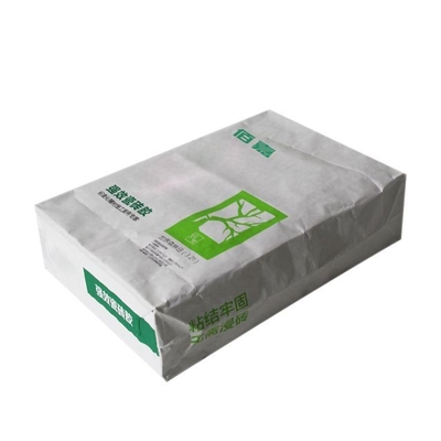 Van dán màu trắng Túi giấy nhiều lớp Túi bột gạo 25kg 50kg In Flexo