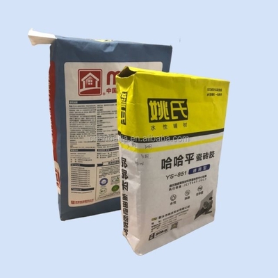 20kg 25kg Túi giấy dán van lớp 3 lớp thực phẩm để đóng gói Phụ gia hóa chất