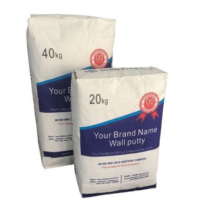 Bao tải van giấy 60gsm-10gsm 25kg để dễ dàng mở và đổ đầy kem