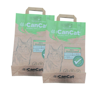 6L 10L 12L Bao bì giấy Kraft Túi Cat Litter Poop Túi giữ nhiệt