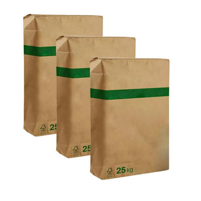 25kg 40kg 50kg Túi đóng gói xi măng công nghiệp 3 lớp Chống mài mòn