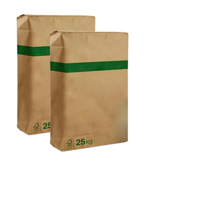 20kg 25kg Van dán Túi giấy nhiều lớp Túi giấy nhiều lớp Độ bền cao
