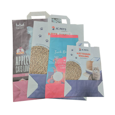 Túi bao bì giấy 5L 10L Pet Pet Natural Tofu Cat Litter Bag Mở miệng