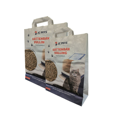 Mở miệng 6L 10L Bao bì giấy Kraft Túi rỗng In tùy chỉnh