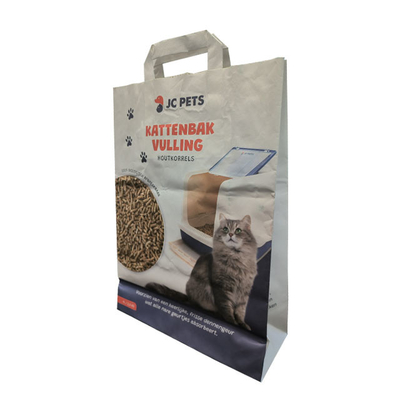 Túi giấy kraft nhiều lớp có thể phân hủy sinh học Túi đóng gói Tofu Cat Litter 5kg