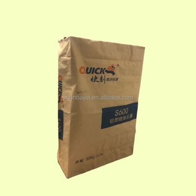Túi giấy có thể tái chế 20 Kg Túi hình dạng tùy chỉnh In màu trắng hoặc nâu