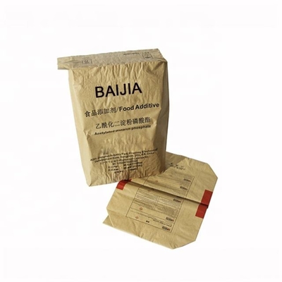 15kg 20kg Bao tải van giấy kraft nhiều lớp được in tùy chỉnh cho gói giấy xi măng