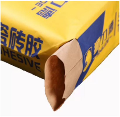 Túi giấy có van in tùy chỉnh có tay cầm cho ứng dụng cấp thực phẩm