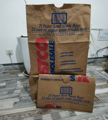 Túi đựng chất thải sân giấy 30 gallon chắc chắn Túi đựng cỏ hạng nặng thân thiện với môi trường