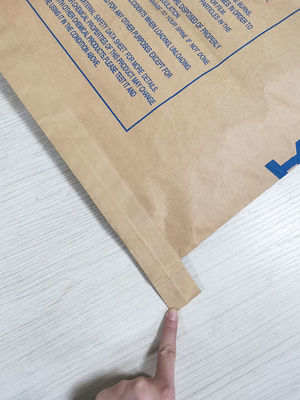 Kraft chống ẩm khâu mở miệng túi giấy đa tường cho thực phẩm