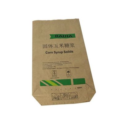 Các túi đóng gói giấy kraft màu trắng hoặc nâu với các tùy chọn tùy chỉnh