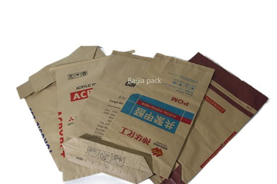 Vật liệu thực phẩm Multiwall Kraft giấy túi đa chức năng