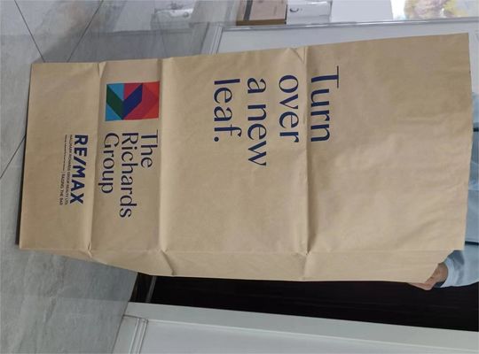 Khả năng tùy biến Open Top Brown Lawn Bags chống ẩm