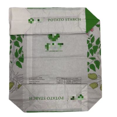 Loại van tùy chỉnh túi giấy đa tường bao bì công nghiệp tinh bột với lớp phủ
