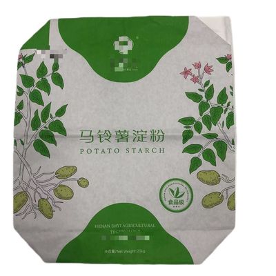Loại van tùy chỉnh túi giấy đa tường bao bì công nghiệp tinh bột với lớp phủ