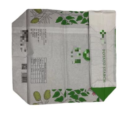 Loại van tùy chỉnh túi giấy đa tường bao bì công nghiệp tinh bột với lớp phủ