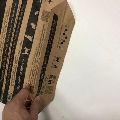 Bao bì túi giấy đa tường hạng nặng được thiết kế đặc biệt cho rác vật nuôi