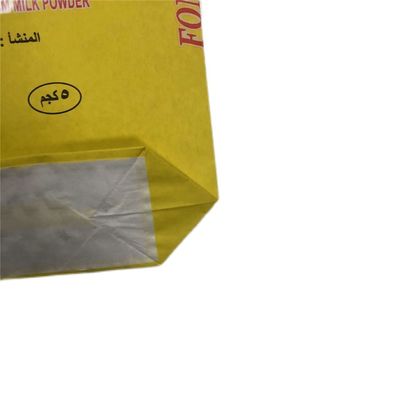 Hình dạng tùy chỉnh Industrial Pinch Bottom Paper Bags cho sữa bột lên đến 7 màu in
