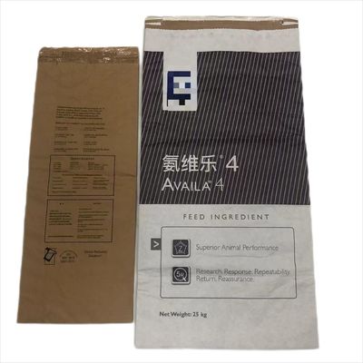 Các túi giấy kraft công nghiệp màu trắng hoặc nâu để đóng gói bột và hạt