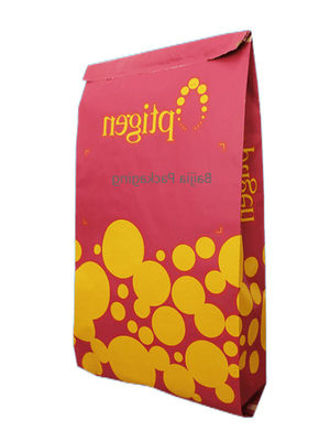 Eco Friendly Giảm nhiệt Kraft túi giấy Custom Logo Food Grade Packaging Cho thực phẩm Nông nghiệp Hóa học Chế độ xây dựng thức ăn