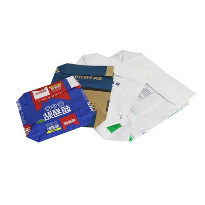 2 Lớp 3 Lớp Kraft giấy túi van với nhựa bên trong Để đóng gói xi măng Putty bột hóa học giữ 20kg 25kg 50kg