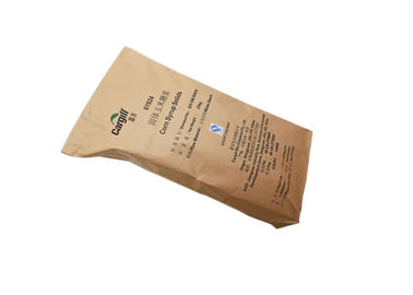 2 lớp 3 lớp Túi giấy kín nhiệt 25kg Giấy kraft trơn Túi gói bột
